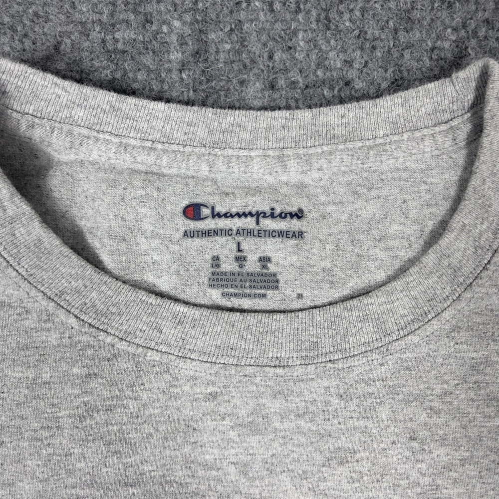 Harvard University Champion Long Sleeve T-Shirt Mens Large Grey Graphic Preppy - Picture 3 of 7